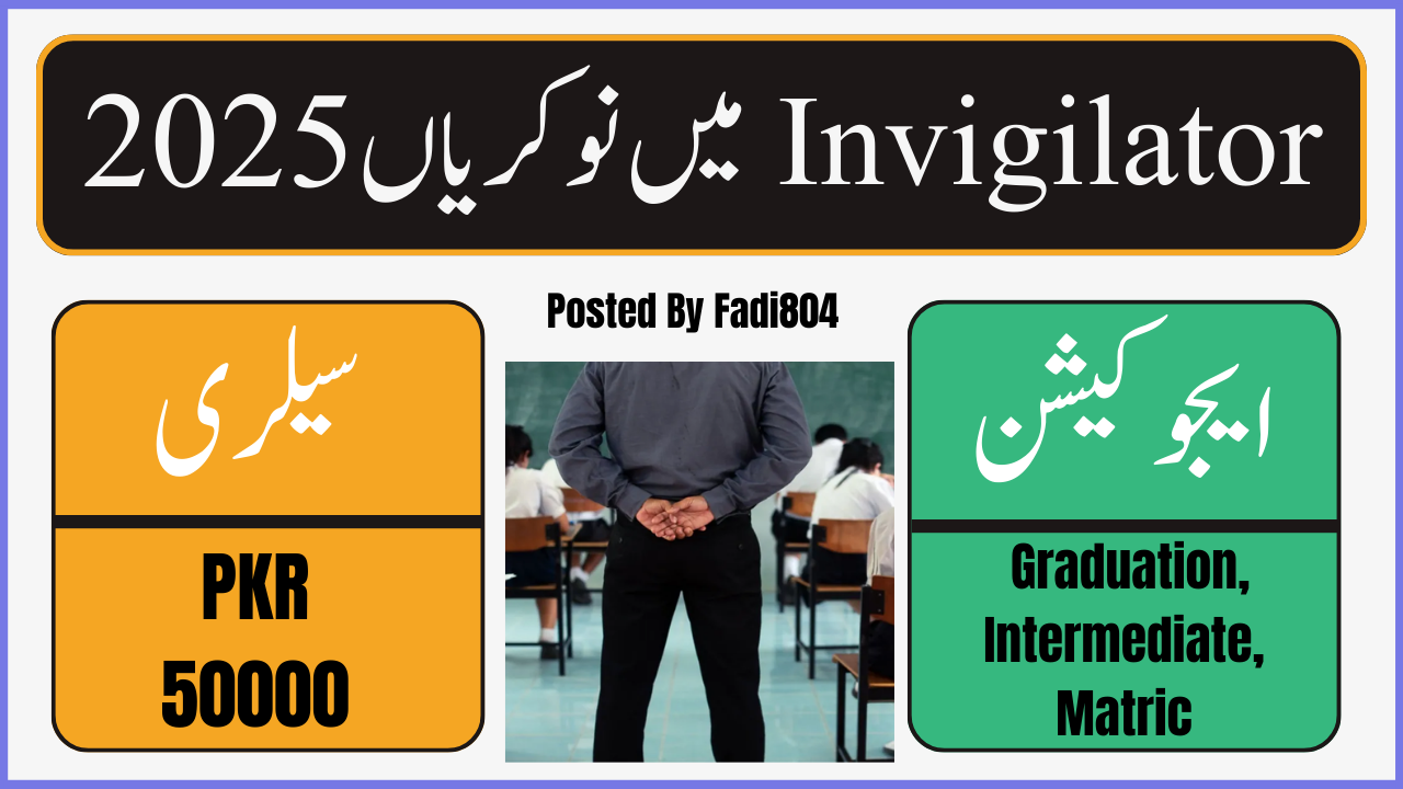 Latest Invigilator Jobs in OTS 2025 Online Registration
