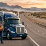 Truck_driver_beside_semi-truck